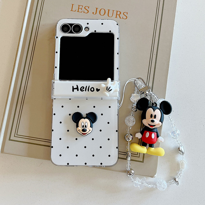 얌코 휴대폰케이스 갤럭시 z플립7 z플립5 z플립6 z플립4 힌지보호 땡땡이 고양이 쥐 핸드폰케이스