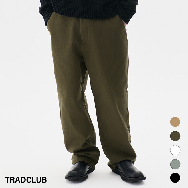 트래드클럽 트루 헤비웨이트 와이드 치노 사계절 면 바지 팬츠 (5컬러 30~42)