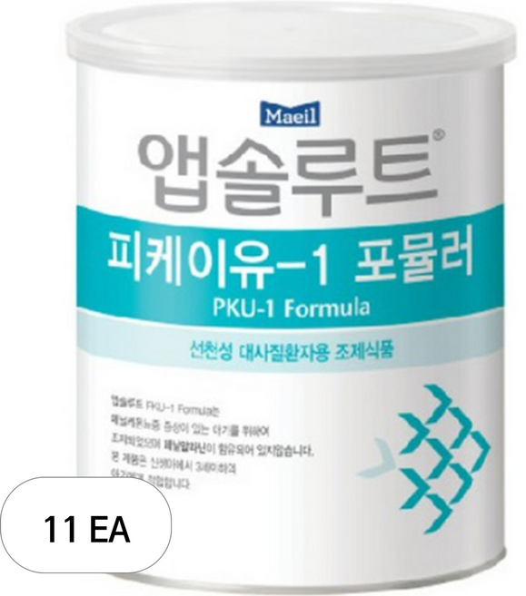 앱솔루트 피케이유1 포뮬러, 350g, 11개
