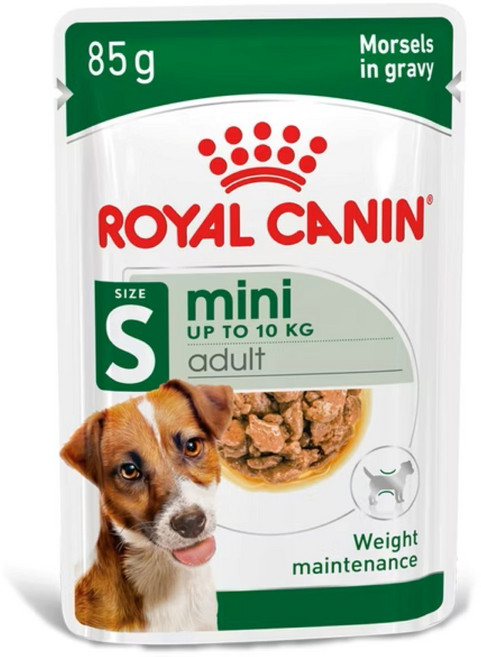 ROYAL CANIN 皇家飼料 成犬 吉娃娃專用濕食主食餐包, 12個, MNW小型成犬主食濕糧85g,1盒12包, 85g, 混合口味