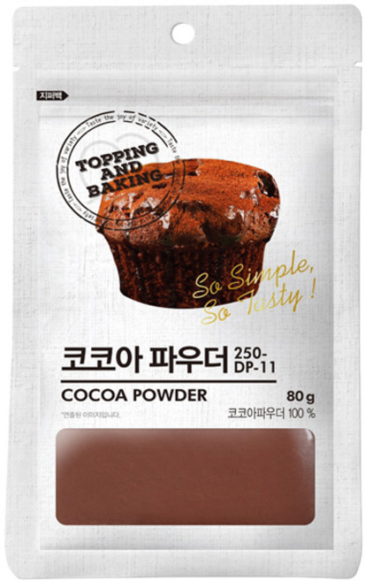코코아 파우더 80g 250-DP-11 두쫀쿠 재료, 1개입, 1개