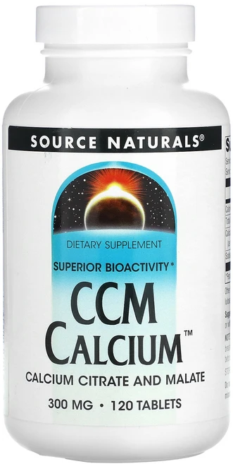 Source Naturals CCM 칼슘 300 ㎎ 120 정 Naturals (소스 내추럴스), 120정, 2개 - 쿠팡