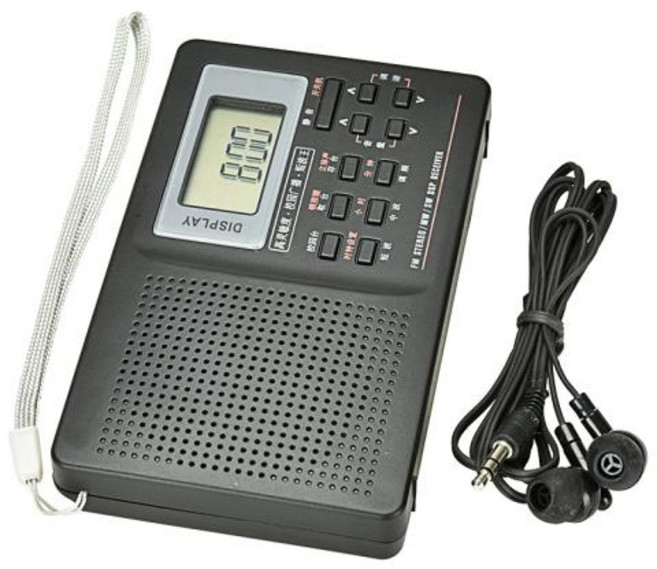 알람 시계 포함 디지털 라디오 수면 타이머 기능 배터리 작동 스테레오 라디오 수신기 AM FM SW 홈 휴대용 스피커, 1.Black, 1)Black