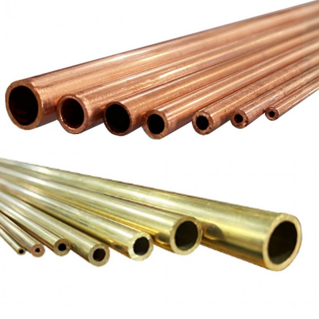 원형 황동 신주 환봉 파이프 동파이프 1M 4 5 6 mm 동관, 1개