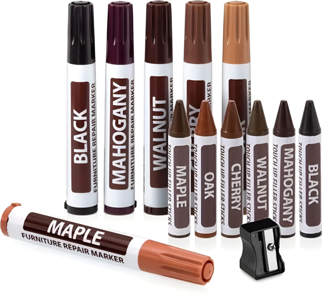 가구 마루보수제 목공DIY 파인곳 흠집 스크래치 제거 컬러 마카펜 벽 바닥