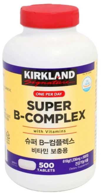 커클랜드시그니춰 슈퍼 B-콤플렉스 전해질 타블렛, 500정, 1개 - 쿠팡