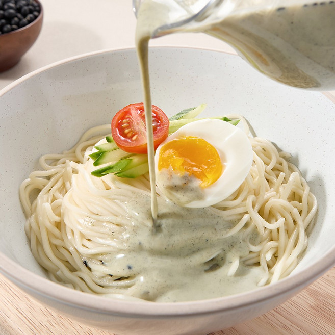 서리태 콩국수 생면 고소한 진한 콩국수면 6인분, 1개, 1.2kg