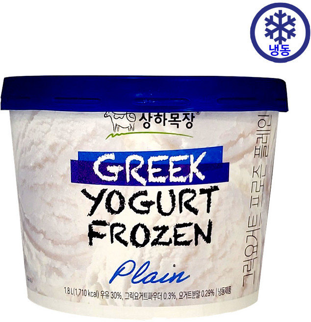 상하목장 그릭요거트 프로즌 아이스크림, 1개, 1.8L