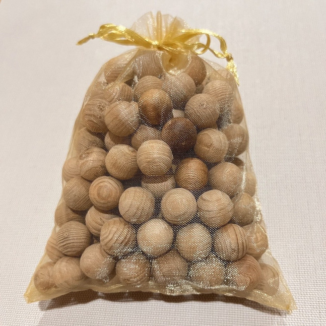 台灣紅檜木珠香氛包 附發票, 1個, 125g, 125g, 台灣紅檜木