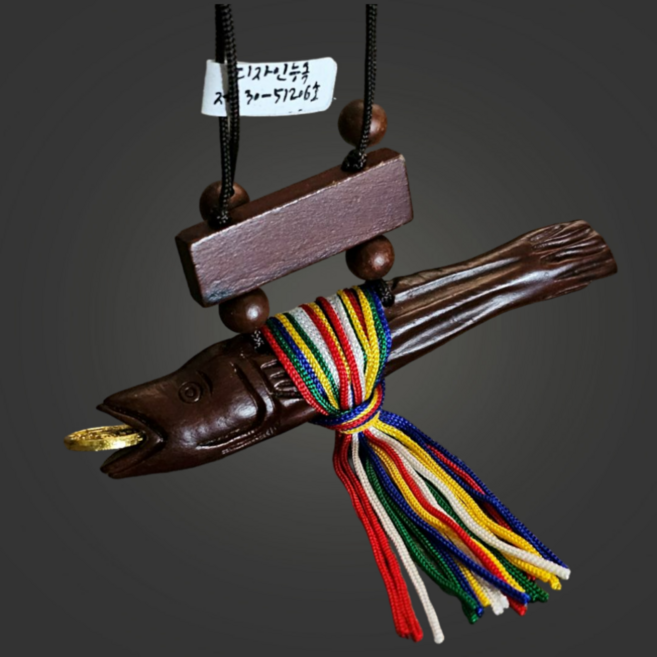 귀인 옻칠 북어 복숭아 나무 차걸이 선물 불교 새차 첫차, 1개