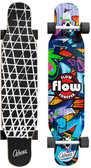 오즈보즈 입문용 초보 44인치 댄싱 롱보드 그래피티 오리진, 1개