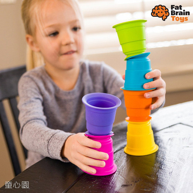 Fat Brain Toys 吸盤疊疊杯, 1個
