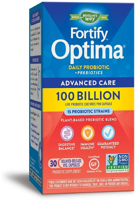 Nature's Way 네이처스웨이 포티파이 옵티마 프로바이오틱 프리바이오틱 30 비건 캡슐, 30정, 1개 - 쿠팡