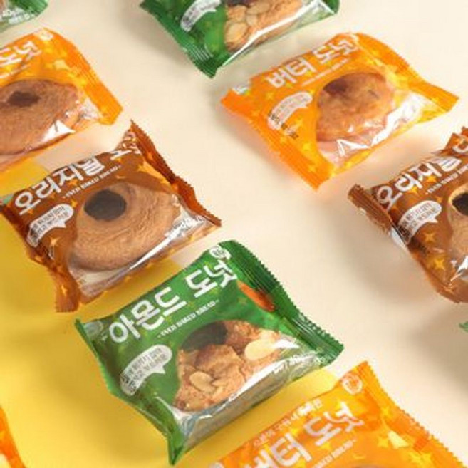 더 촉촉한 도넛, 45개, 40g, 오리지널+버터+아몬드