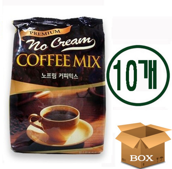 대호 노프림 커피믹스 헤이즐넛향 설탕커피, 10개, 1개입, 600g