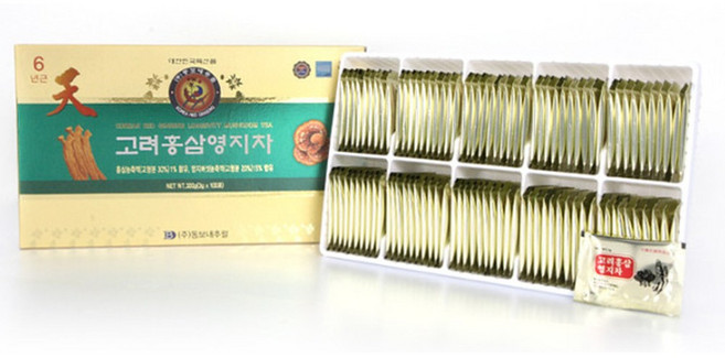 고려홍삼 영지차 홍삼음료 건강차 몸에좋은차, 300g, 200개