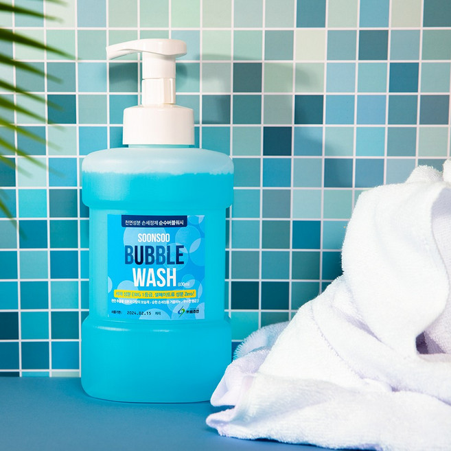 비츄인 순수버블워시 복합적과일향, 5개, 800ml