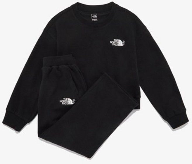 국내정품 노스페이스 키즈 상하복 세트 여아 세미크롭 NM5MR04T 블랙 걸즈 앤 그루브 셋업 운동복 아동 외출복 선물