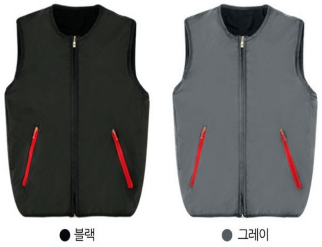 [BJMarket] 국산 불가마 기모U넥 발열조끼 (USB충전식) 여성발열조끼