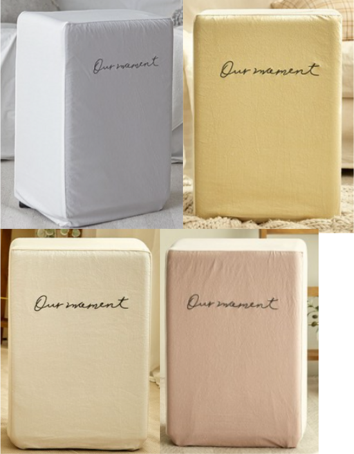 베베데코 자수 모먼트 제습기 커버, 아이보리색