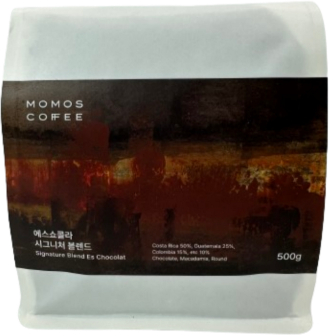 모모스커피 에스쇼콜라 시그니처 블렌드 원두, 홀빈(분쇄안함), 500g, 1개