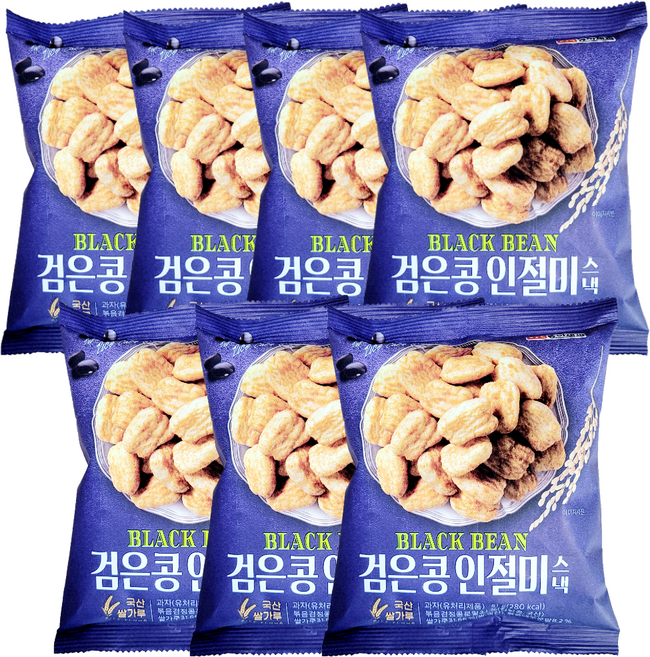 동아제과 검은콩 인절미 스낵, 7개, 51g