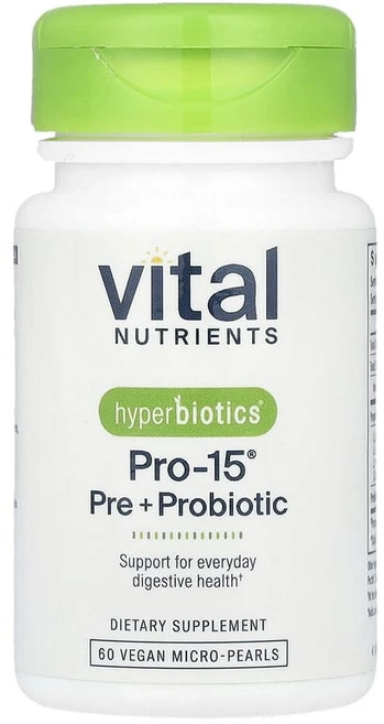 Vital Nutrients Hyperbiotics PRO15 프리바이오틱 + 프로바이오틱 60개, 1개, 60정 - 쿠팡