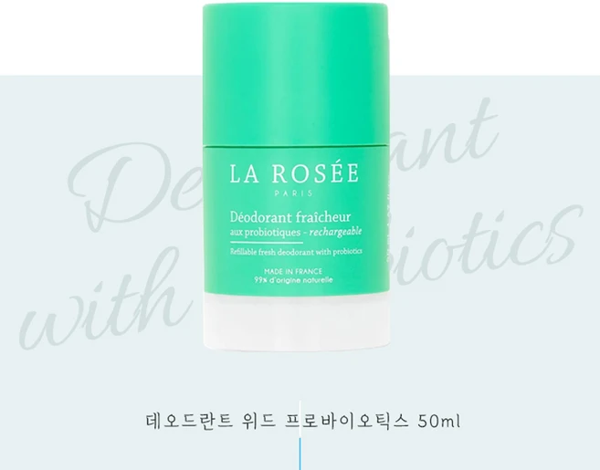라로제 데오드란트 위드 프로바이오틱스 50mL 노알루미늄 데오도란트, 1개 - 쿠팡