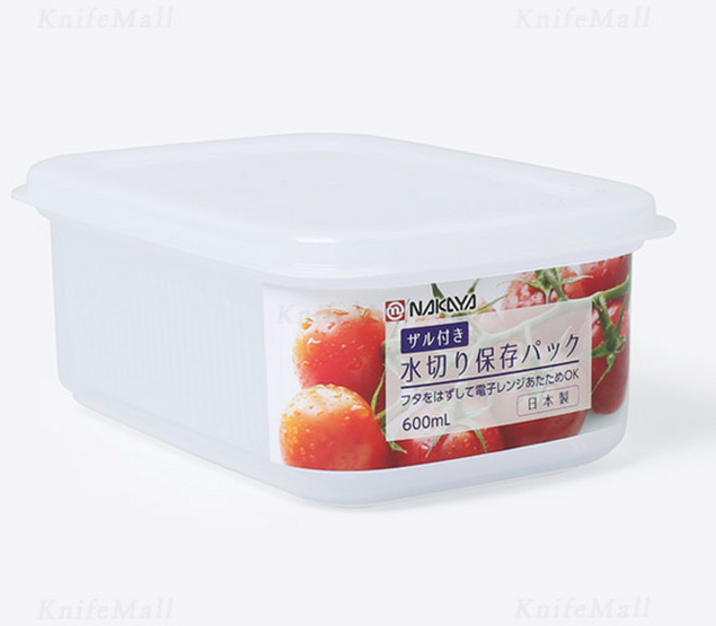 일본 나카야 물빠짐 신선팩 600ml 채망 두부보관, 1개입, 1개