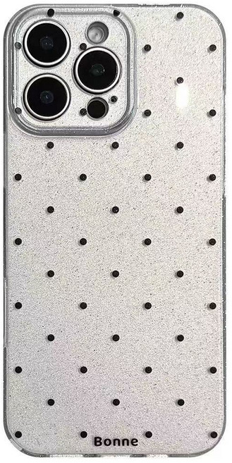 다렌 아이폰14적용 케이스 겨울 뽀글 체크무늬 순색 풀커버 슬림 케이스