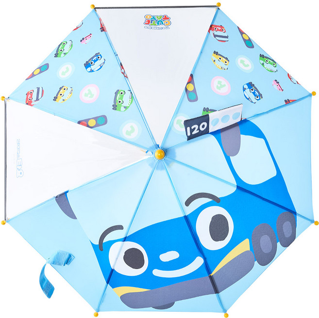타요 큐트2 입체 40 수동 안전우산 유아 어린이 우산 아기 아이 우산 꼬마버스 아동용