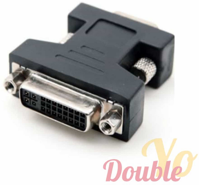 더블요 젠더 모니터 변환 잭 모니터아답터 모니터어댑터 모니터소품, 1개