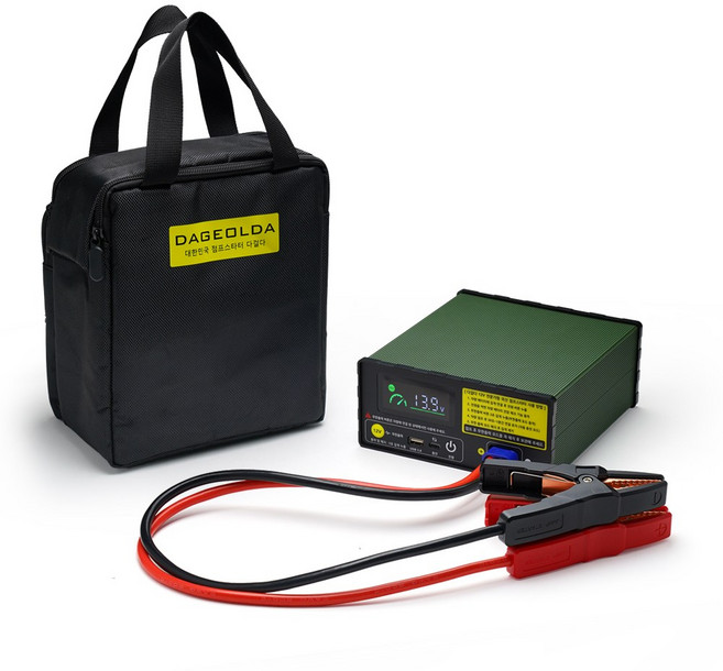 다걸다 국산 12V 전용 전문가형 점프스타터 JUMP-40000S 대용량 자동충전 배터리 방전 트럭 농기계 선외기, 40000mAh, 1개