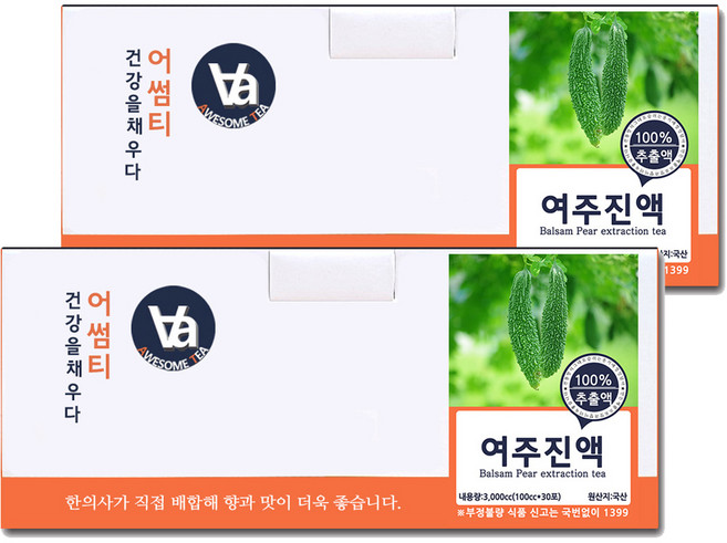 중저온추출 16시간 국산 건조 여주 즙 진액, 100ml, 60개