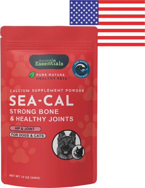 애니멀에센셜 해조칼슘 340g 강아지 고양이 식물성 칼슘 영양제 분말 NASC 인증, 1개, 뼈/관절강화 - 쿠팡