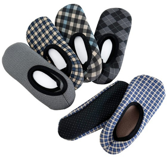 [이거찜] 미끄럼방지 패턴 기모 덧신 겨울 실내화 보온 홈슬리퍼