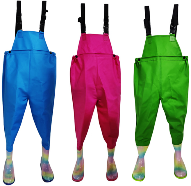 어린이 가슴장화 웨이더 유아 아동 해루질 갯벌체험, 핑크(180)