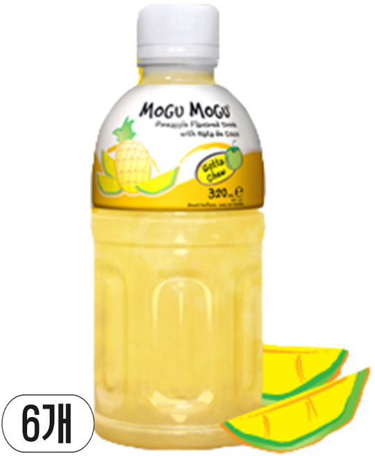 모구모구 파인애플맛 320ml x 6입, 6개