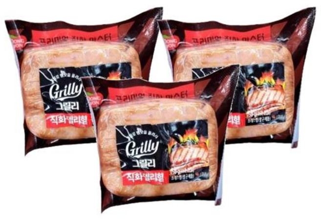 오븐 통그릴 델리햄 동원, 3개, 150g