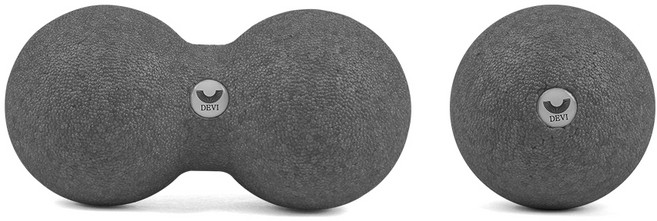 데비 EPP 마사지볼 싱글 + 더블 세트, 그레이, 1세트