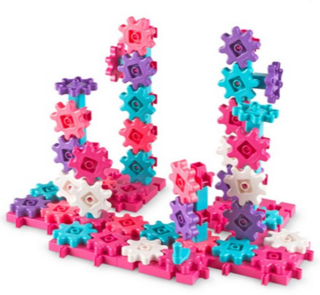 러닝리소스 기어블록 디럭스 빌딩 100 LER9162-P, ALL MIX 믹스, 1세트