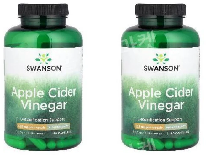 2개 스완슨 사과 사이다 식초 애플비니거 애플사이다 Apple cider vinegar 180정 - 쿠팡