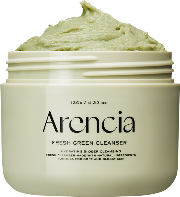 Arencia 鮮綠潔面乳 溫和保濕深層清潔毛孔 打造健康光澤肌膚, 1個, 120g