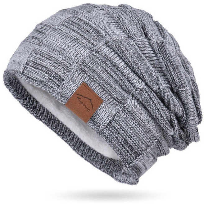 小島生活 內裡加絨針織毛帽 保暖堆堆包頭帽