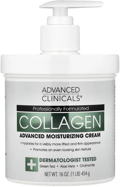 헁복하고 건강하세요 Advanced Clinicals 콜라겐 스킨 레스큐 크림 454g(16oz) 늘 챙기셔야합니다, AdvancedClinicals콜라겐스킨레스큐크림454 - 쿠팡