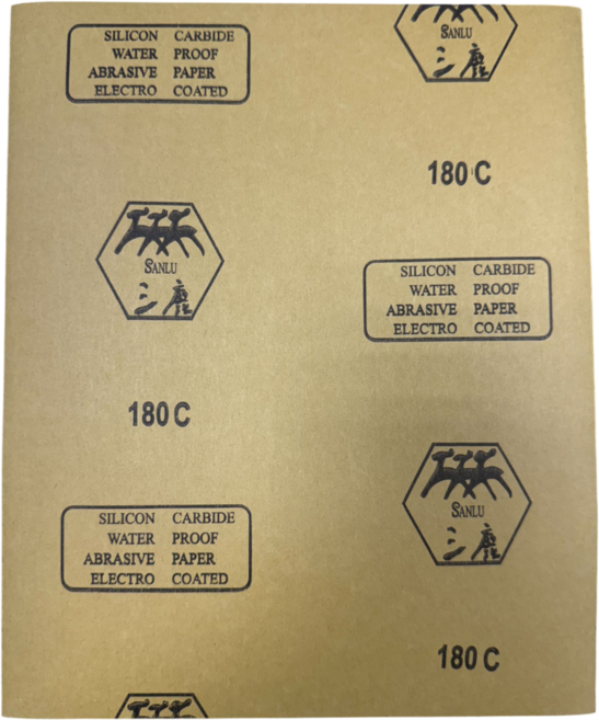 三鹿牌水砂紙180C碳化矽耐水砂紙金屬木材打磨, 1個
