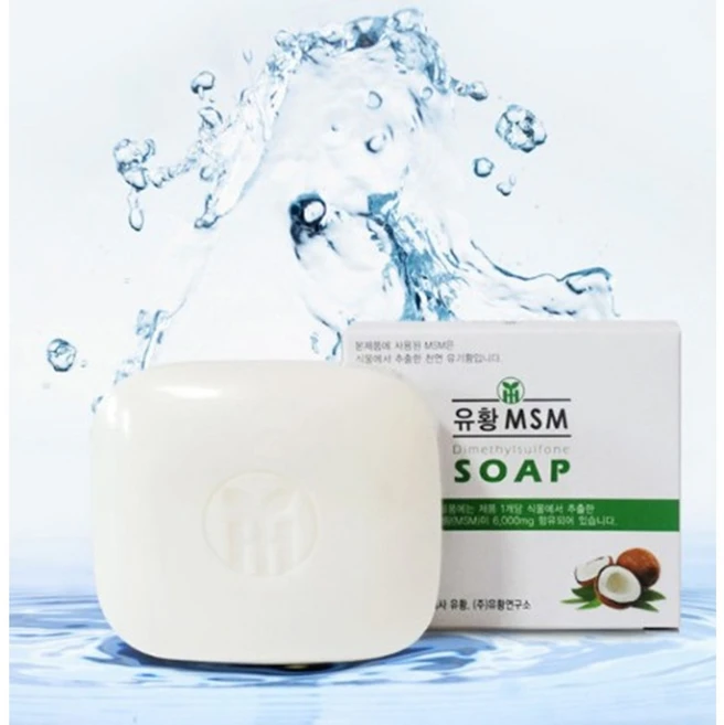 고급 유황 MSM코코넛 비누 천연MSM 6000mg 함유, 100g, 1개 - 쿠팡