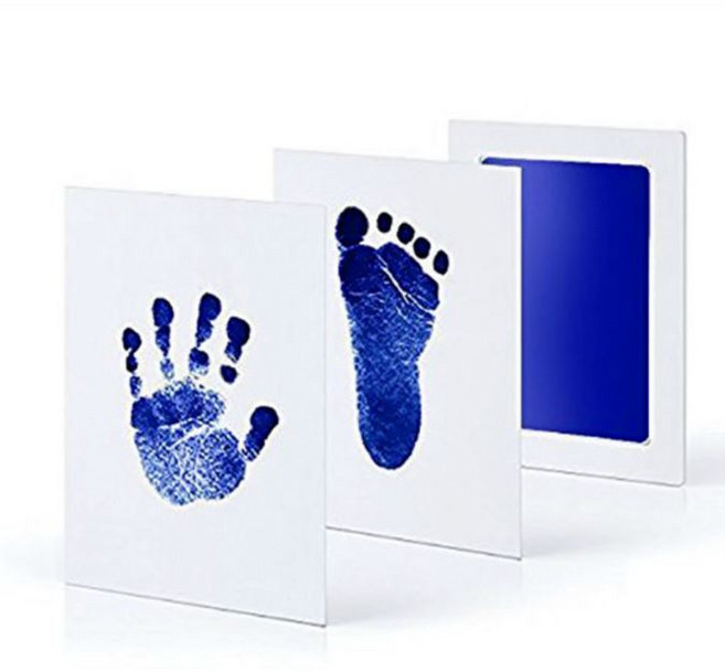 不沾墨印泥 免洗 肉球拓印 腳掌拓印 手掌拓印 寵物 寶寶 小孩 不沾手 紀念紀錄, 1個, 黑色