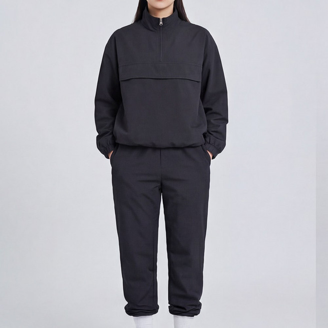 라뷰드 루즈핏 아노락 조거 트레이닝 세트 여성 바스락 츄리닝 상의 하의 바지 팬츠 트레이닝복 추리닝 운동복