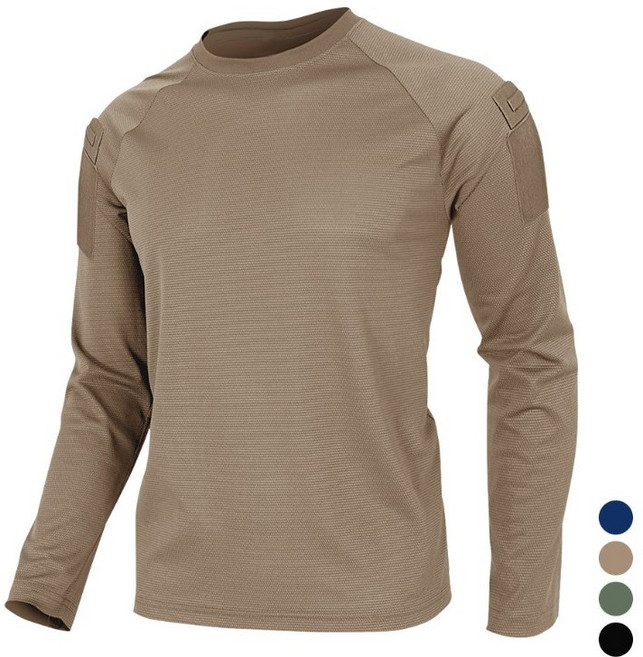 밀리랩 컴뱃셔츠 택티컬 긴팔 라운드넥 국산 티셔츠 밀리터리 전술 군인 경찰 소방 경호원 특전